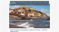 Desktop Screenshot of immobilien-ligurien.com